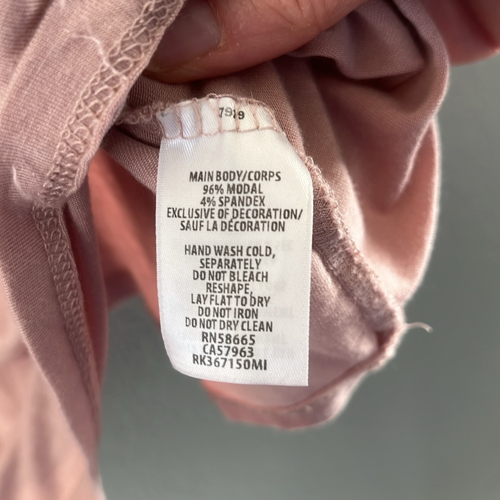 Melrose & Market dusty pink, off the shoulder top, women’s S, pretty lac… - Picture 4 of 6